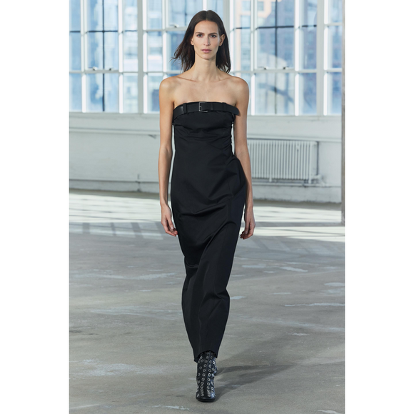 ZARA Dresses & Skirts - ZARA STRAPLESS BELTED DRESS ZW COLLECTION in Black
